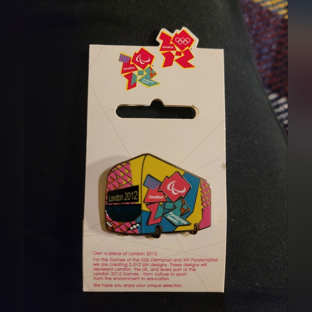 2012 London Paralympic Games Double Decker Bus Trading Pin